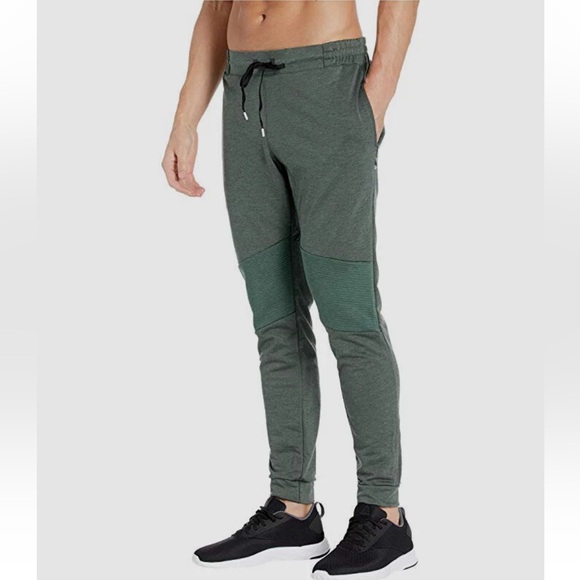 On Running Other - On On Cloud Men's Green Stretch Jogger Running Active Drawstring Sweatpants